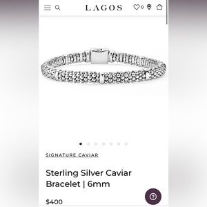 LAGOS Sterling Silver Caviar Bracelet